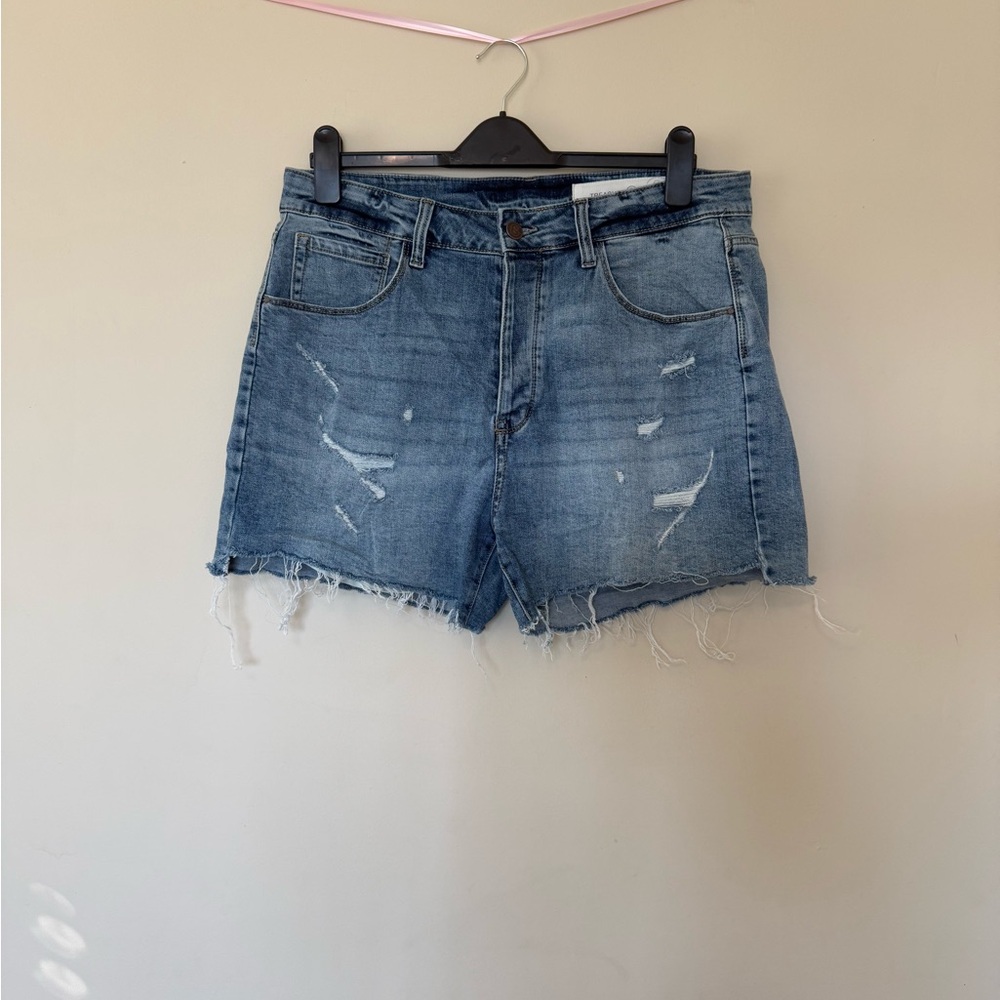 Treasure & Bond - Denim Shorts - 32 Waist - Button Fly - High Rise